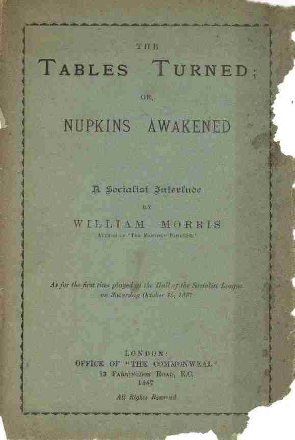 The Tables Turned; Or, Nupkins Awakened. a Socialist Interlude