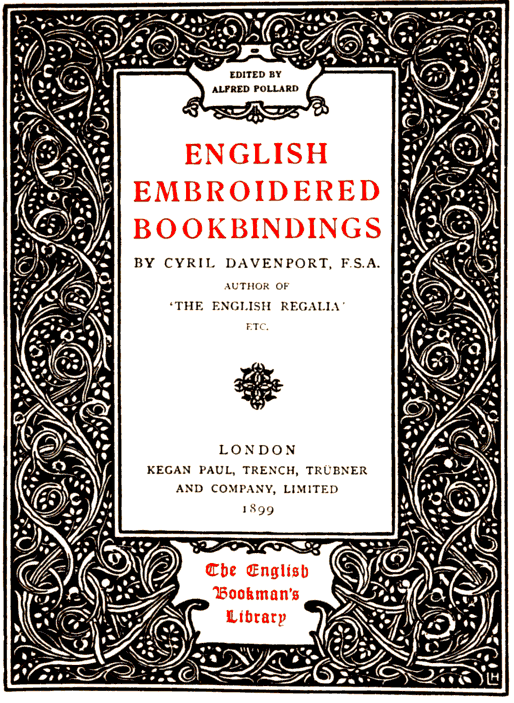 English Embroidered Bookbindings
