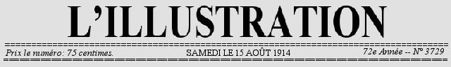 L'illustration, No. 3729, 15 Août 1914