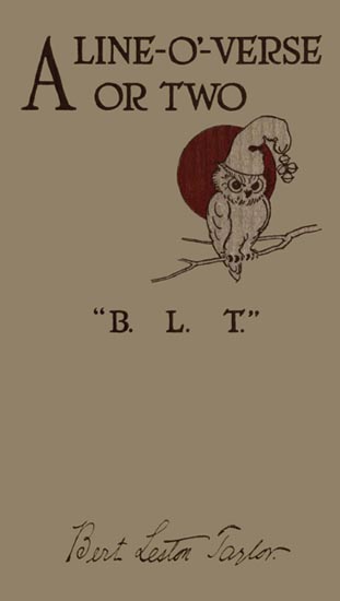 A line-o'-verse or two