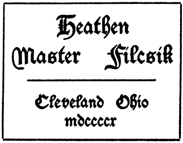 Heathen Master Filcsik