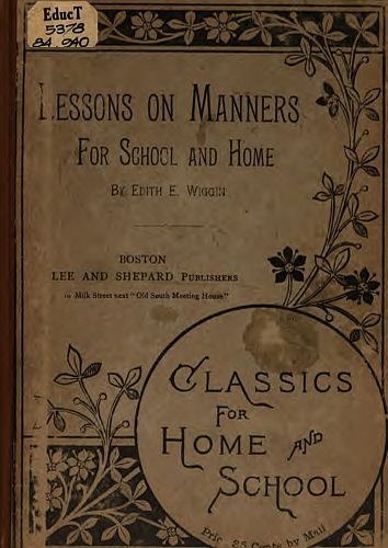 Lessons on Manners for School and Home Use