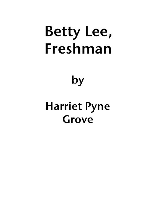 Betty Lee, Freshman