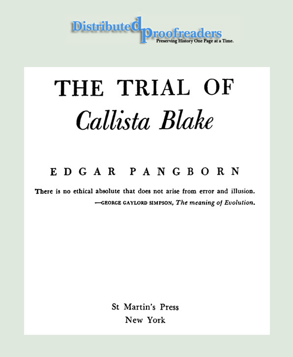 The Trial of Callista Blake