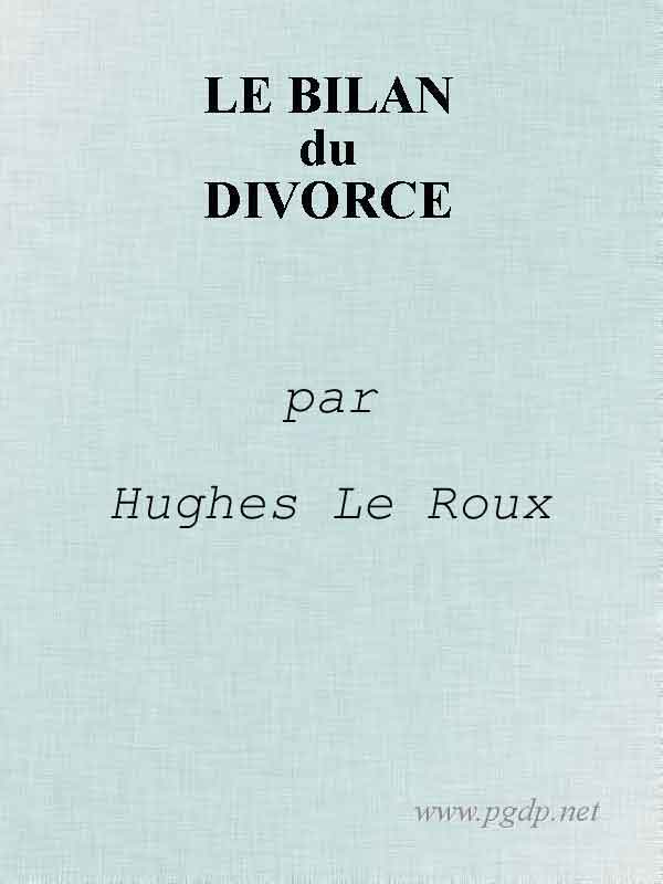 Le Bilan Du Divorce