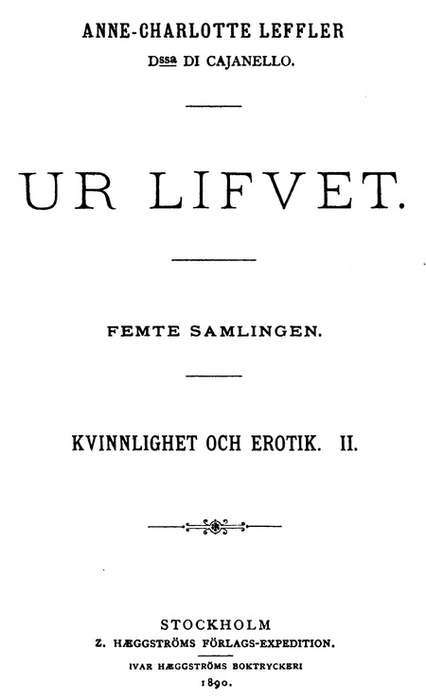 Kvinnlighet Och Erotik II.