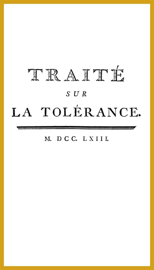 Traité Sur La Tolérance
