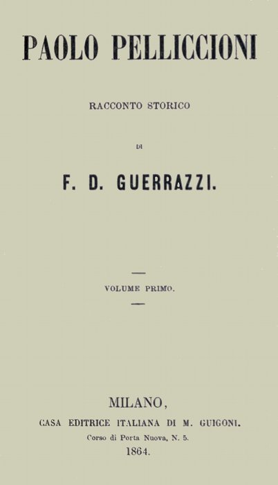 Paolo Pelliccioni, Volume 1 (of 2)