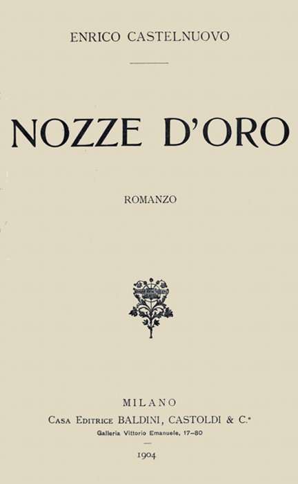 Nozze D'oro: Romanzo