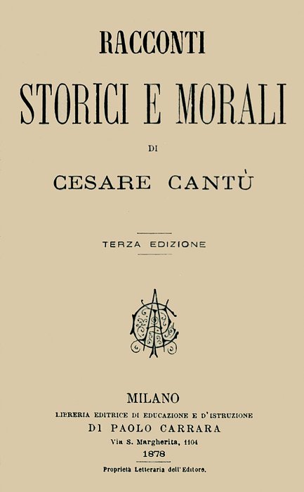 Racconti Storici E Morali