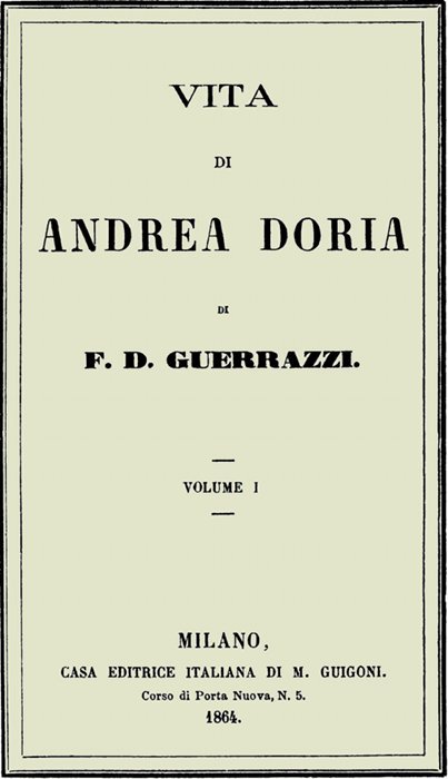 Vita Di Andrea Doria, Volume I