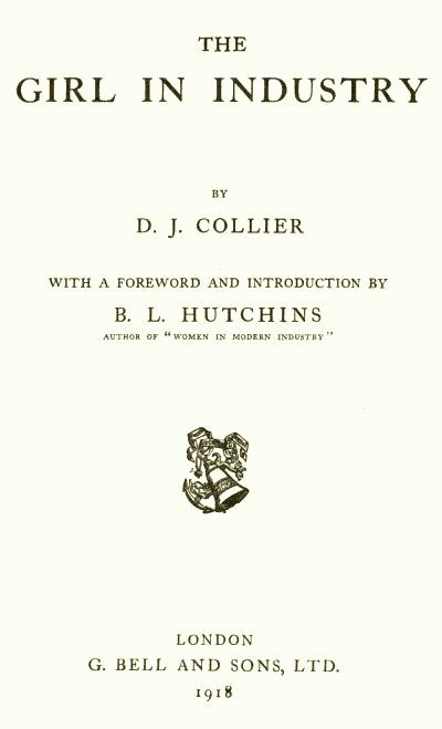 The Girl in Industry