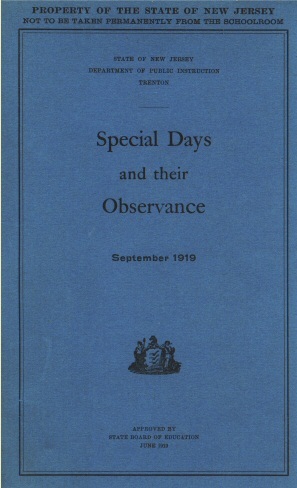 Special Days and Their Observanceseptember 1919