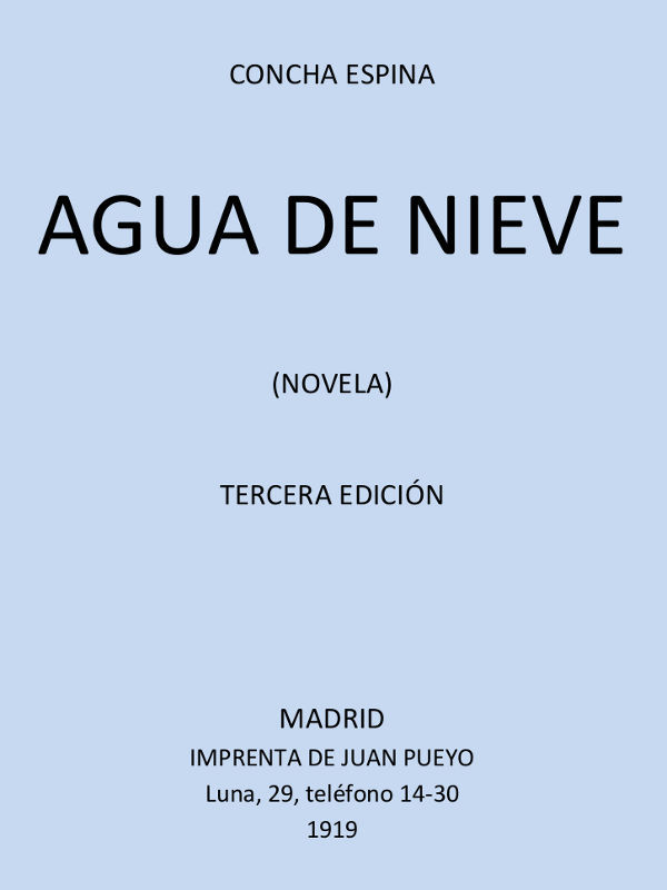 Agua De Nieve (novela)