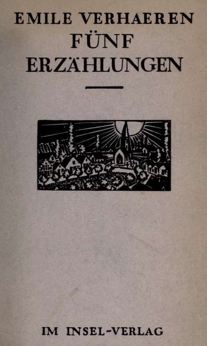 Fünf Erzählungenmit 28 Holzschnitten Von Frans Masereel