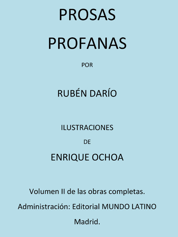 Prosas Profanasobras Completas Vol. II