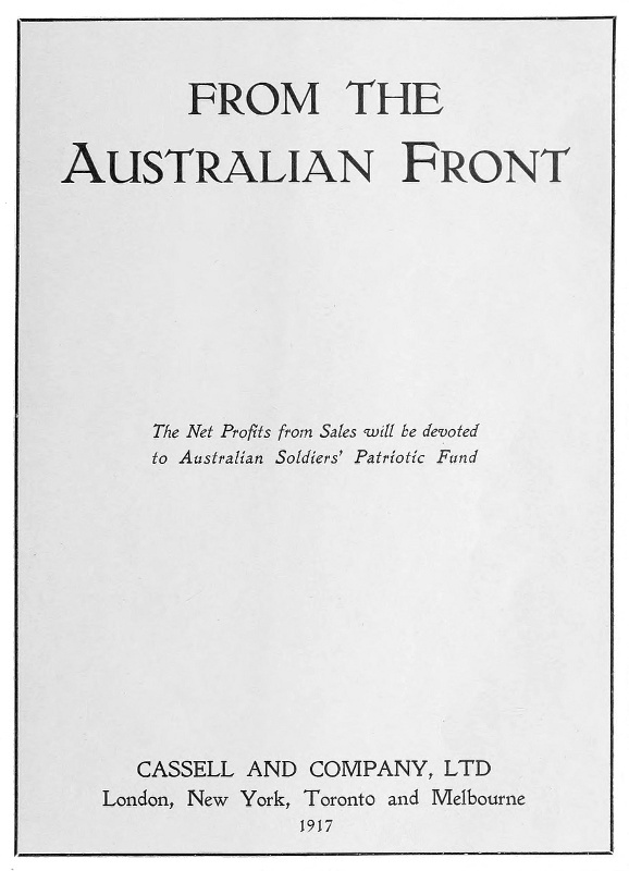 From the Australian Front