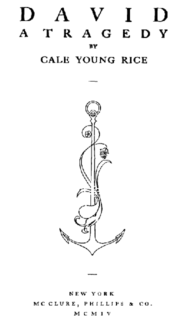 David: A Tragedy