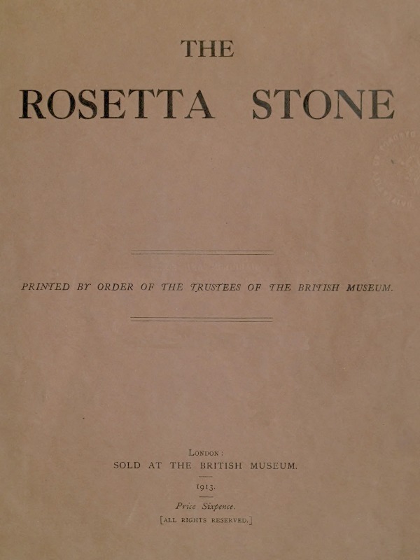 The Rosetta Stone
