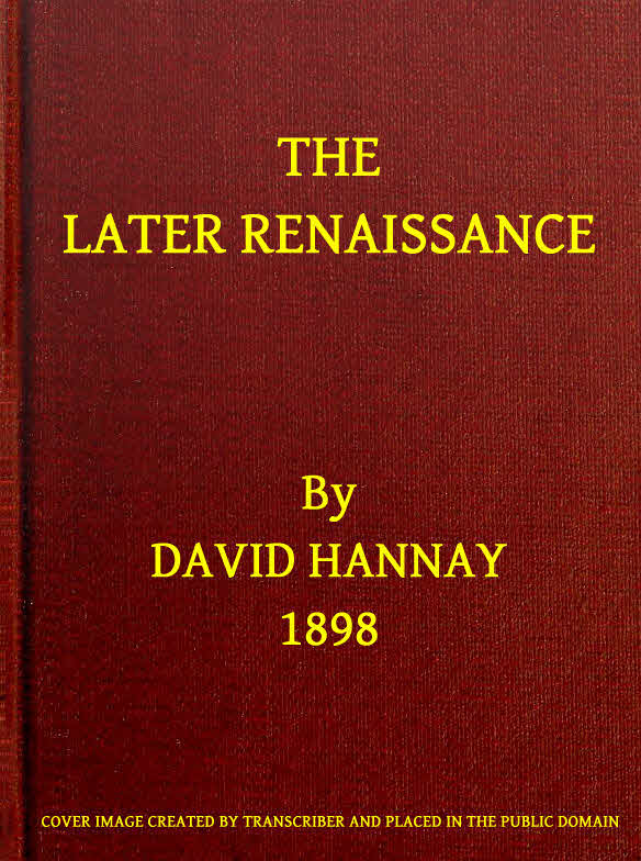 The Later Renaissance