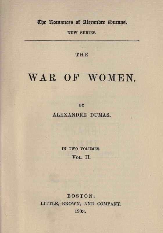 The War of Women, Volume 2