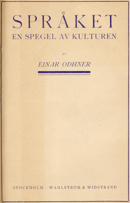 Språket En Spegel Av Kulturen