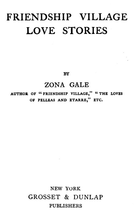 Friendship Village Love Stories