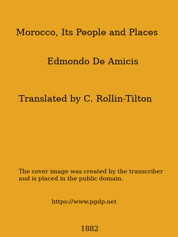 Morocco, Its People and Places