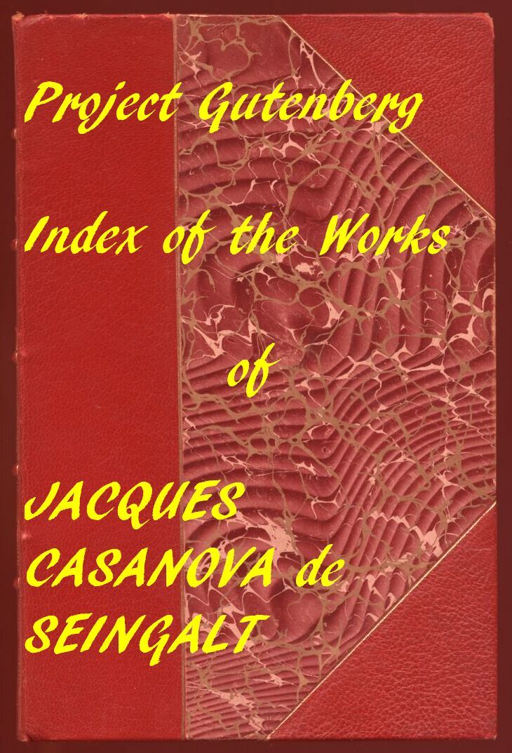 Index of the Project Gutenberg Memoirs of Casanova