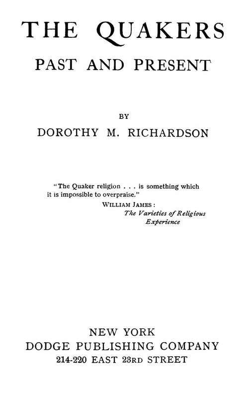 The Quakers, Past and Present