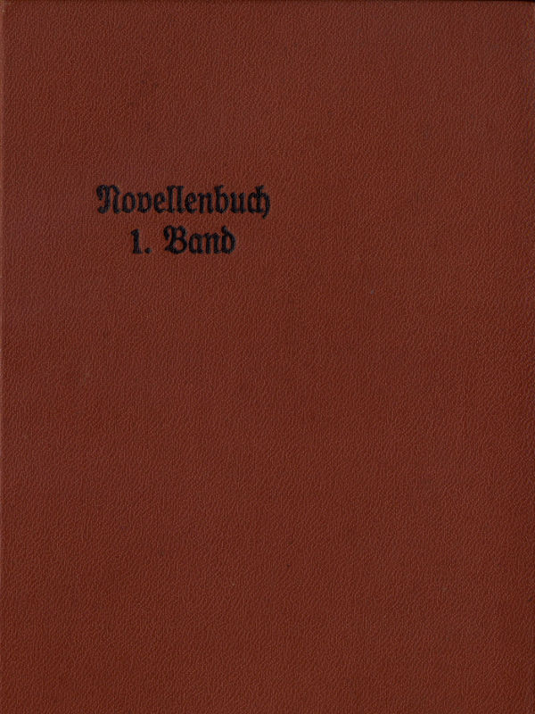 Novellenbuch, 1. Band