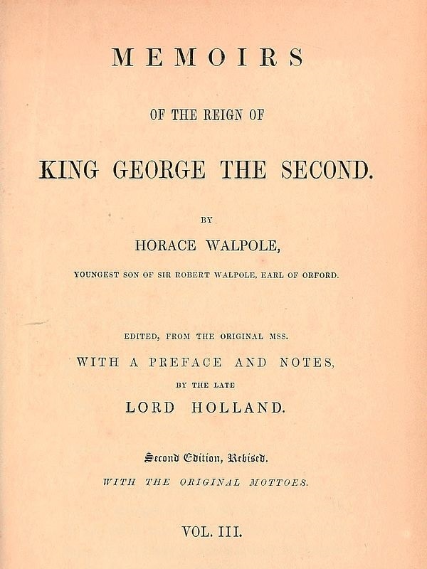 Memoirs of the Reign of King George the Second, Volume 3 (of 3)