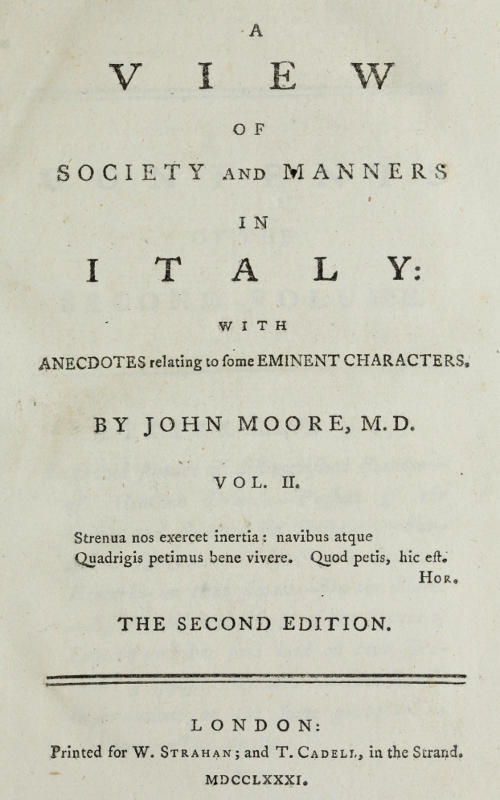 A View of Society and Manners in Italy, Volume 2 (of 2)with Anecdotes Relating to Some Eminent Characters