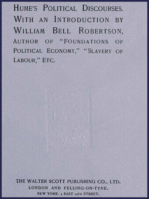 Hume's Political Discourses