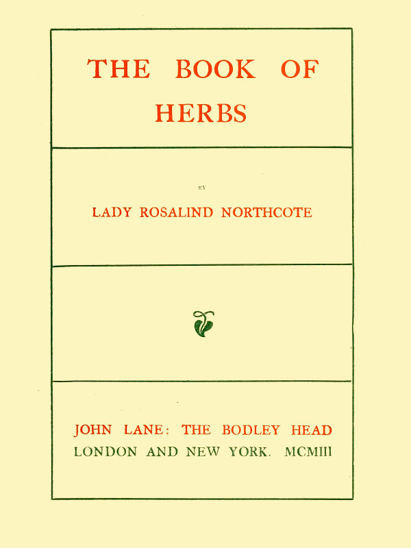 The Book of Herbs