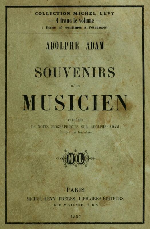 Souvenirs d'un musicien