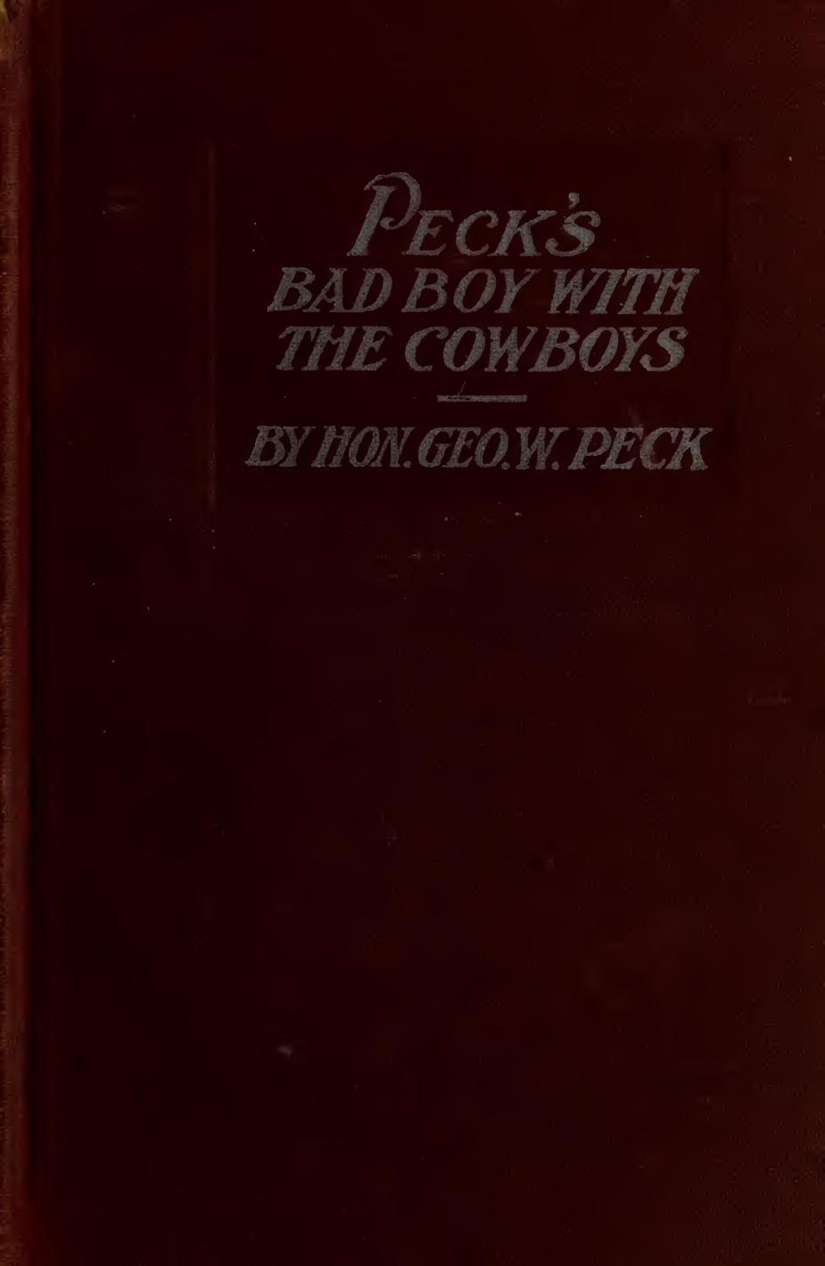 Peck's Bad Boy with the Cowboys