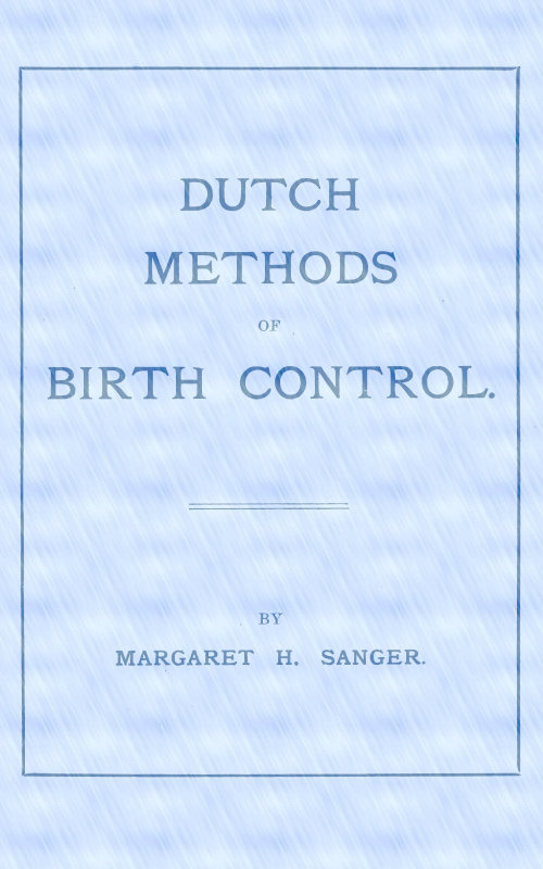 Dutch Methods of Birth Control