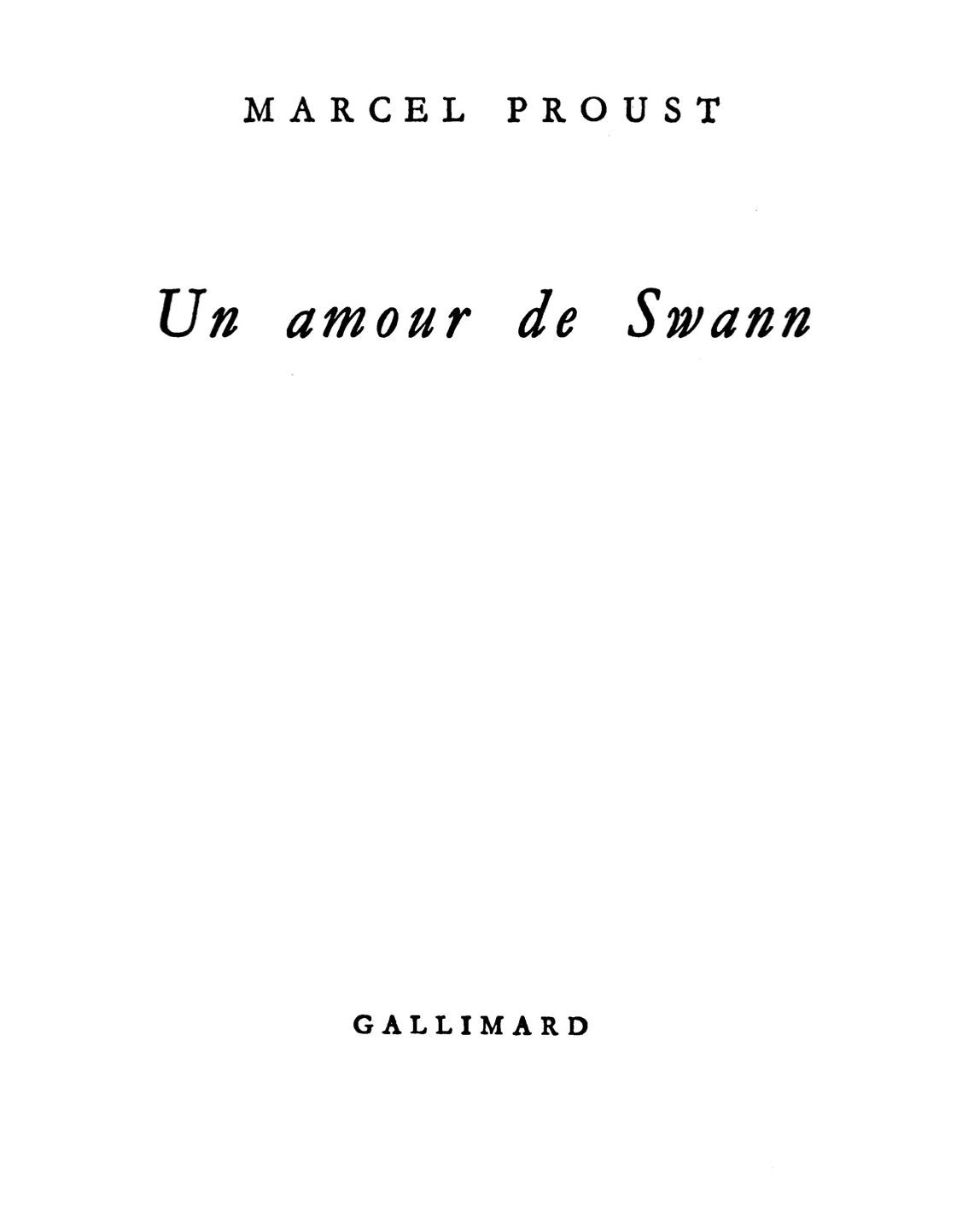 Un amour de Swann
