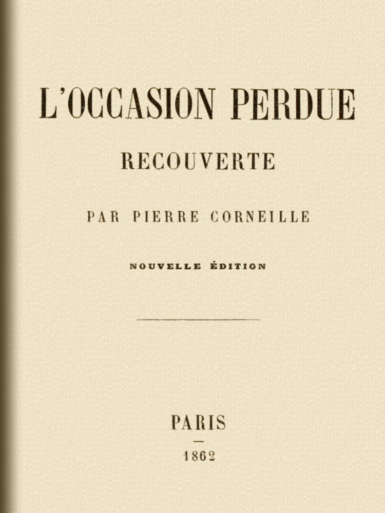 L'occasion perdue recouverte