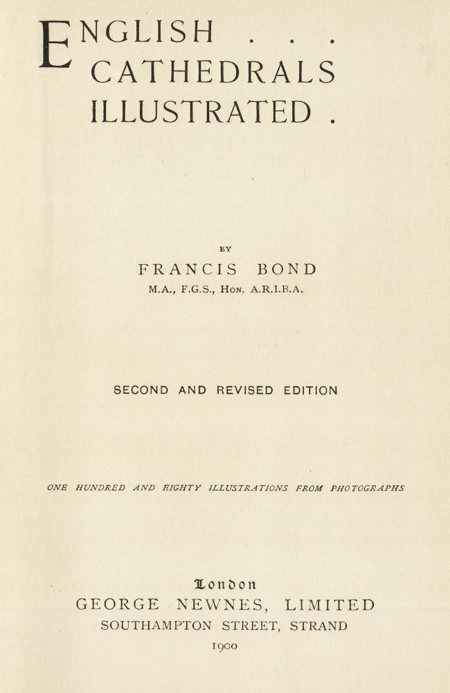 English Cathedrals Illustrated