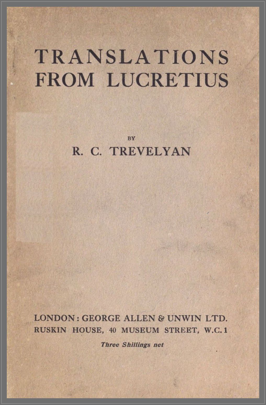 Translations from Lucretius
