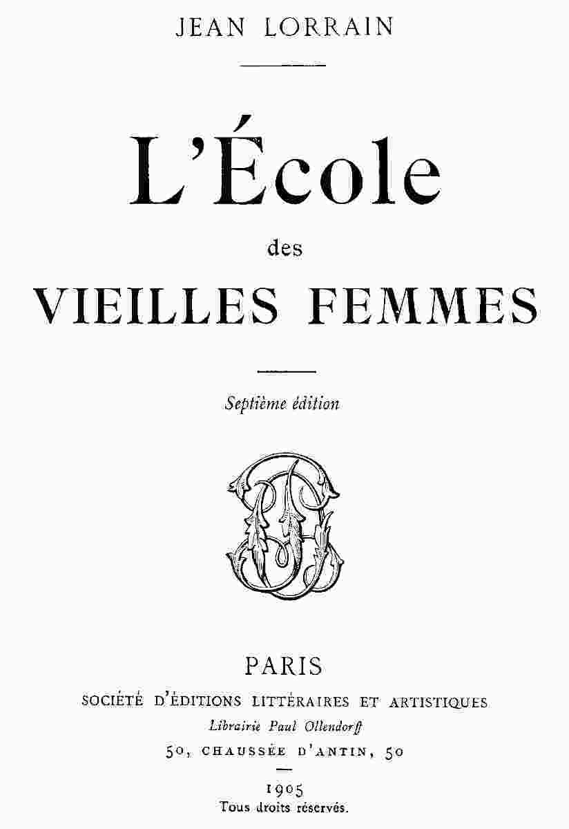 L'école des vieilles femmes