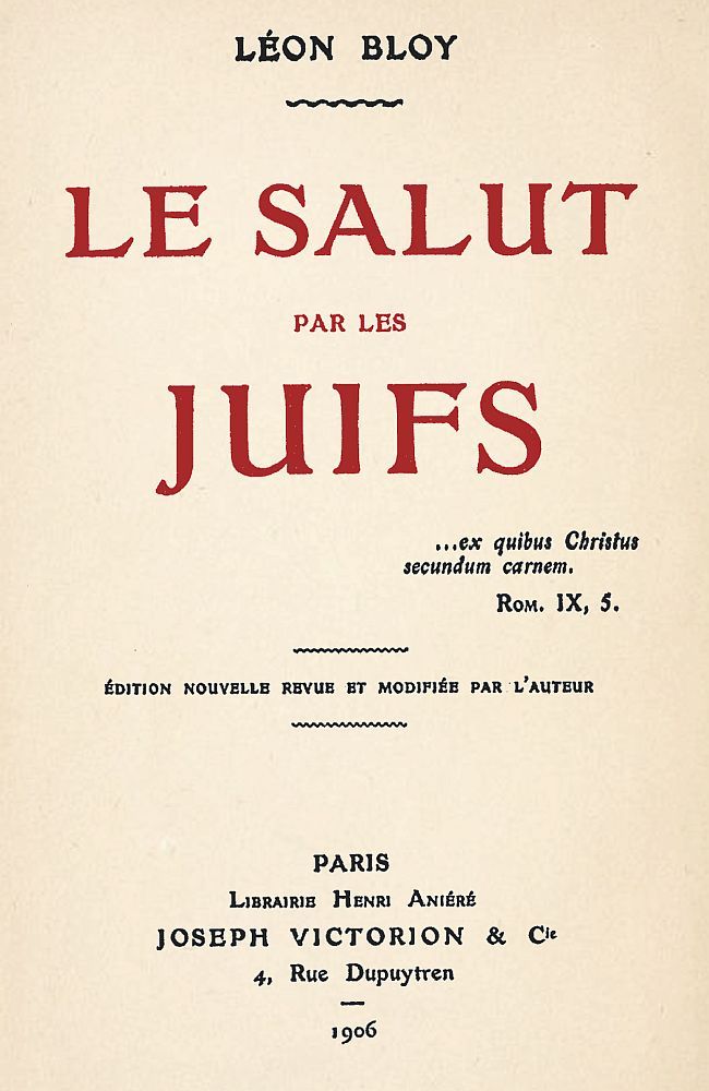 Le Salut par les Juifs