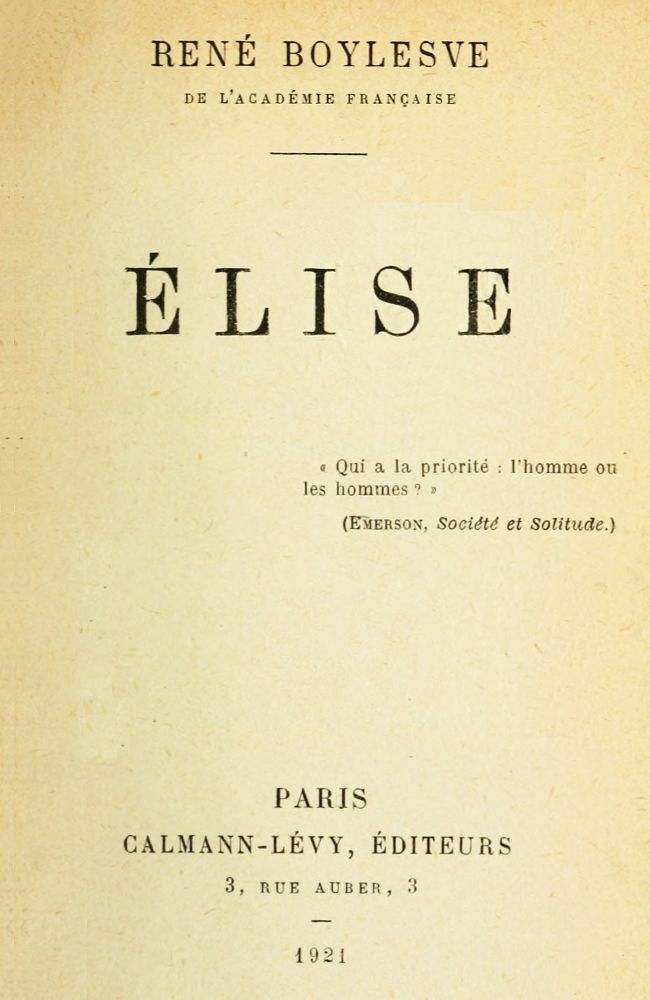 Élise