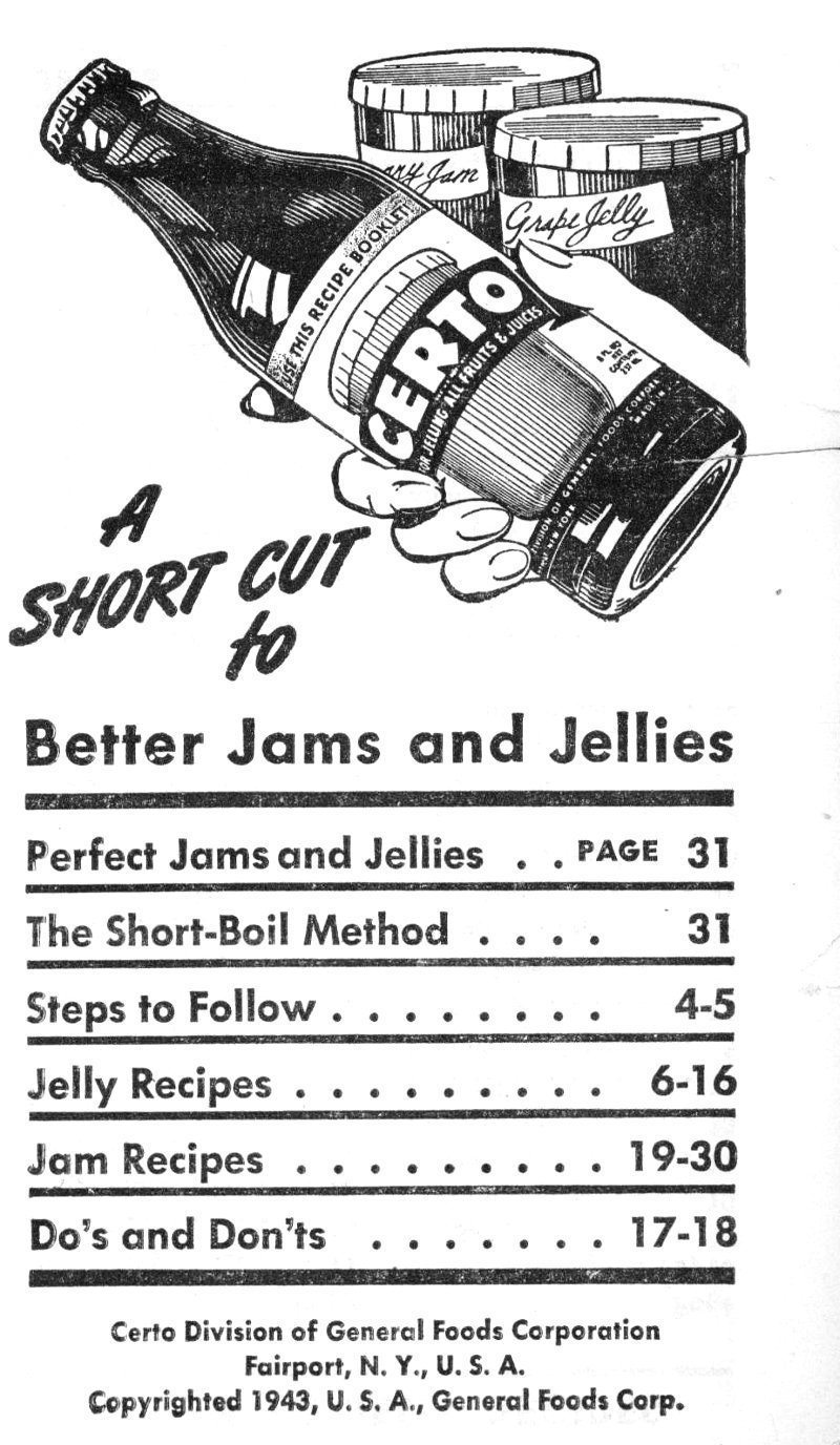 Certo: A Short Cut to Better Jams and Jellies