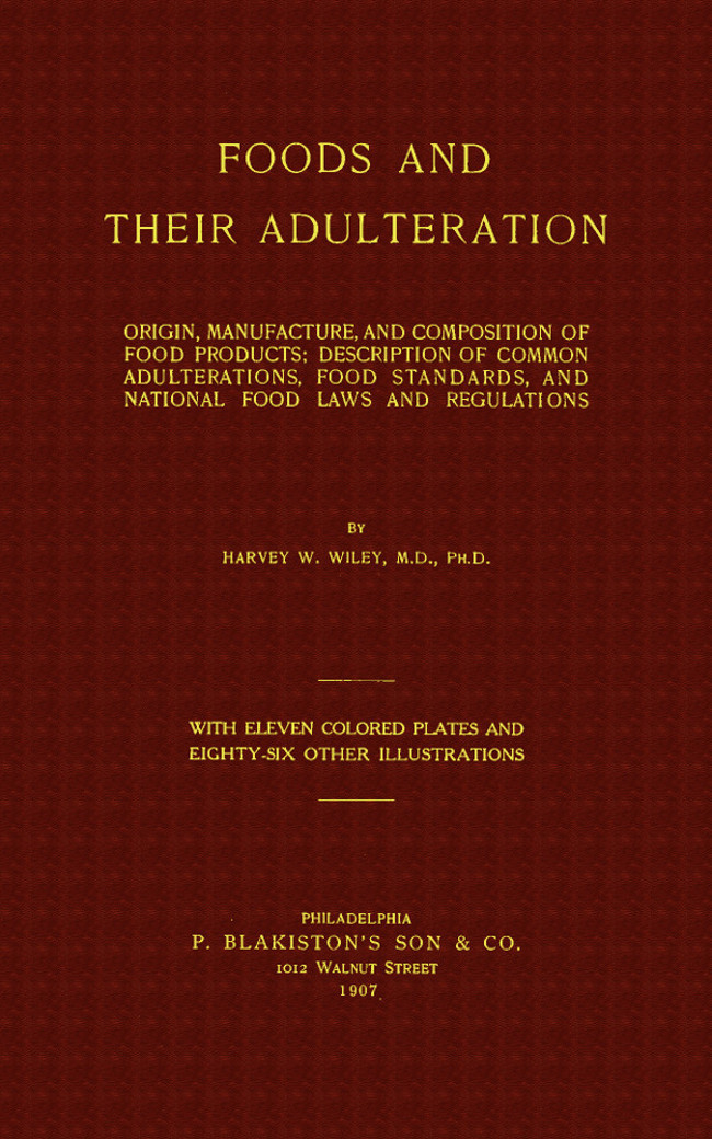 Foods and Their Adulteration
