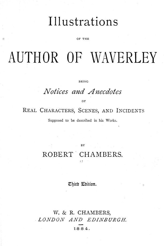 Illustrations of the Author of Waverley