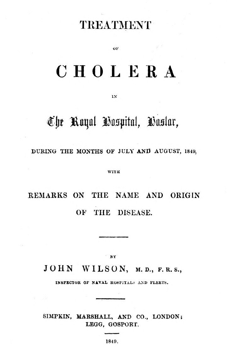 Treatment of Cholera in the Royal Hospital, Haslar