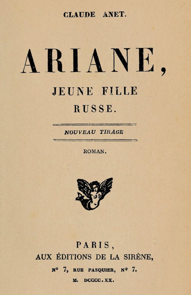 Ariane, jeune fille russe